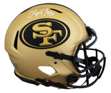 49ers Christian McCaffrey Signed Rave F/S Speed Proline Helmet W/ Case Fanatics