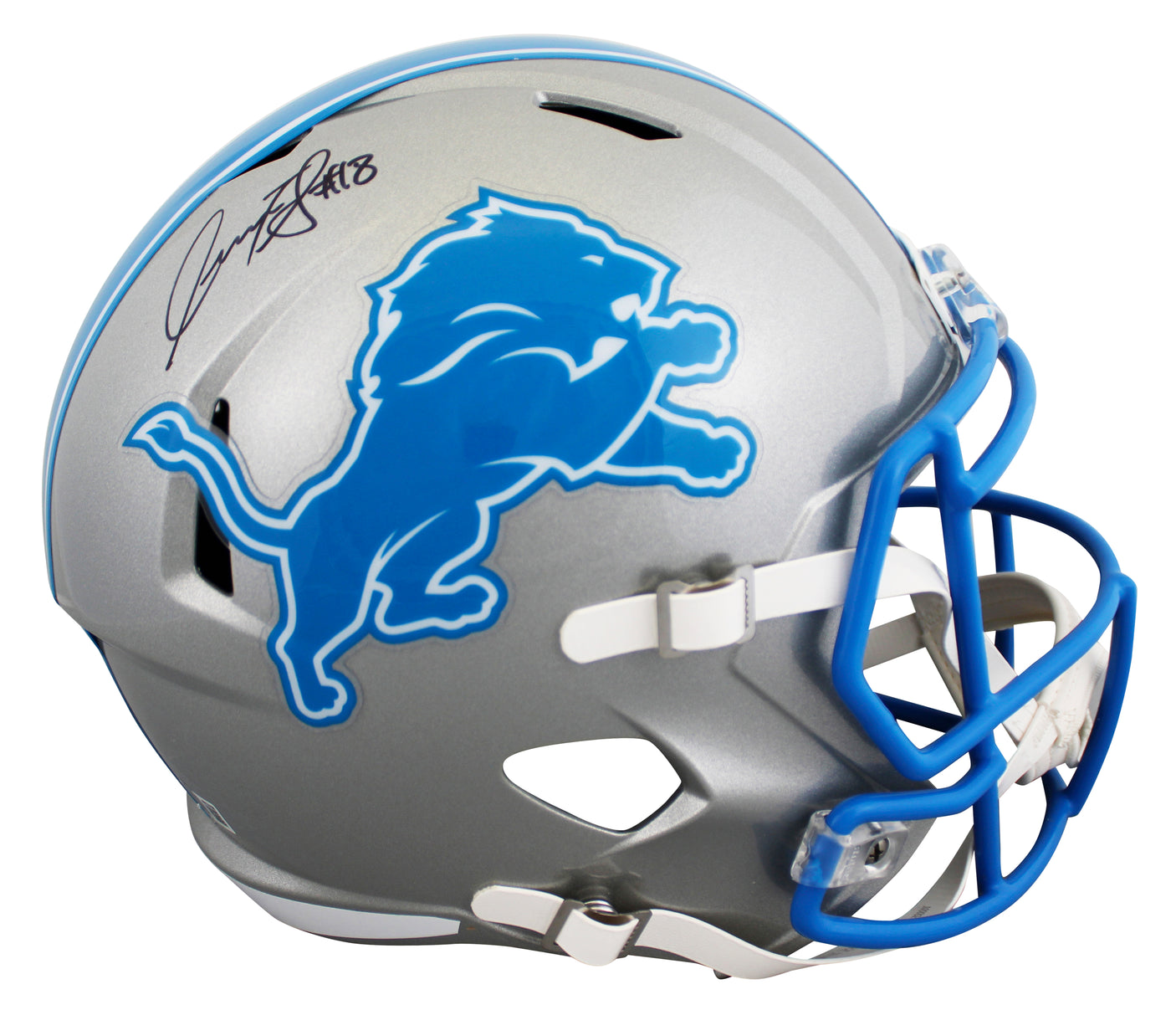 Lions Isaac TeSlaa Signed Full Size Speed Rep Helmet W/ Case BAS Witnessed