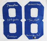 Torry Holt "5x Insc" Signed Rookie Era White Pro Style Jersey BAS Witnessed