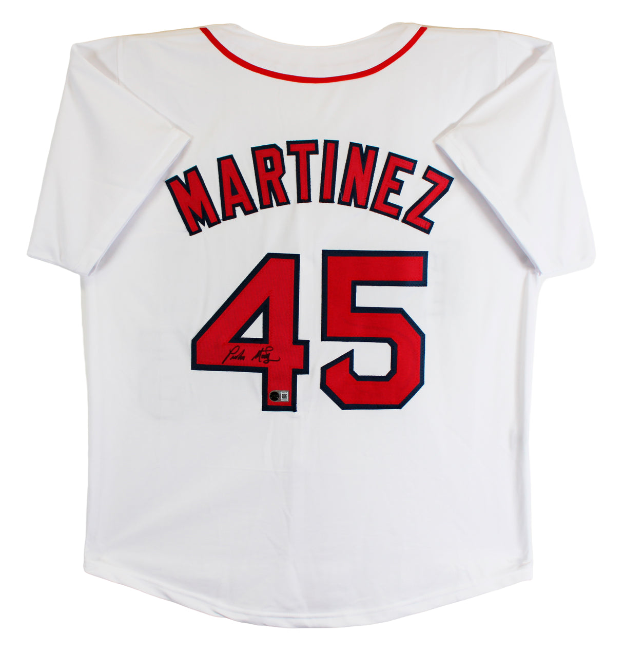 Pedro Martinez Authentic Signed White Pro Style Jersey Autographed BAS Witnessed