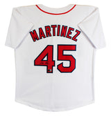 Pedro Martinez Authentic Signed White Pro Style Jersey Autographed BAS Witnessed