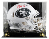 49ers Christian McCaffrey Signed STS III F/S Speed Proline Helmet W/ Case Fan