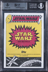 (2) Huston & Dusseault Signed 2015 Star Wars FA Trailer OVS #31 Card BAS Slab 2