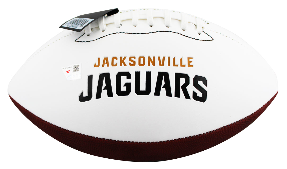 Jaguars Brian Thomas Jr. Signed White Panel Logo Football W/ Case Fanatics