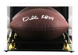 Jets Darrelle Revis Signed Wilson Super Grip Football W/ Case BAS Witnessed