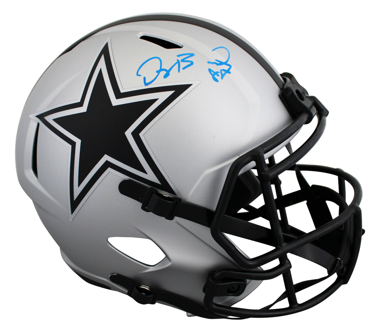 Cowboys Dez Bryant Signed Rave Full Size Speed Rep Helmet BAS Witnessed