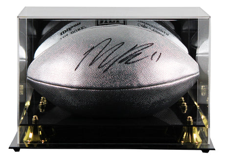 Cowboys Micah Parsons Signed Wilson Replica Duke Silver Football W/ Case Fan