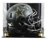 Cowboys Dez Bryant Signed STS IV Full Size Speed Rep Helmet W/ Case BAS Witness