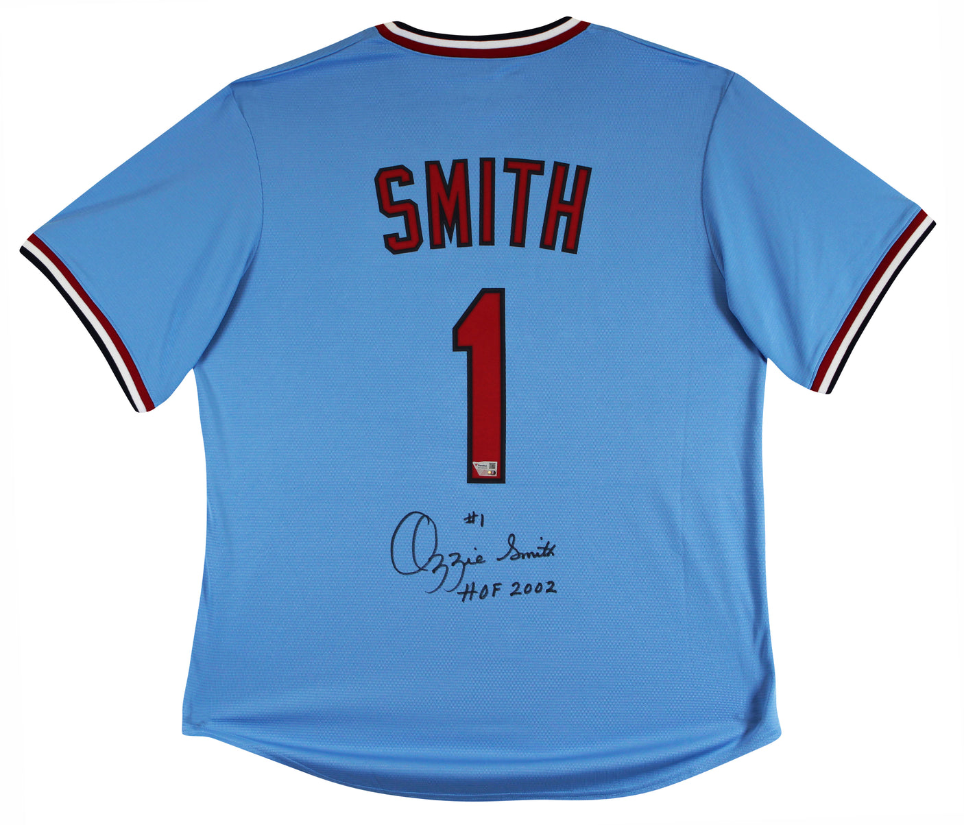 Cardinals Ozzie Smith Authentic Signed Light Blue Nike Jersey Fanatics