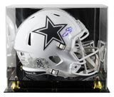 Cowboys Emmitt Smith Signed STS III F/S Speed Rep Helmet W/ Case W/ Blue Sig BAS