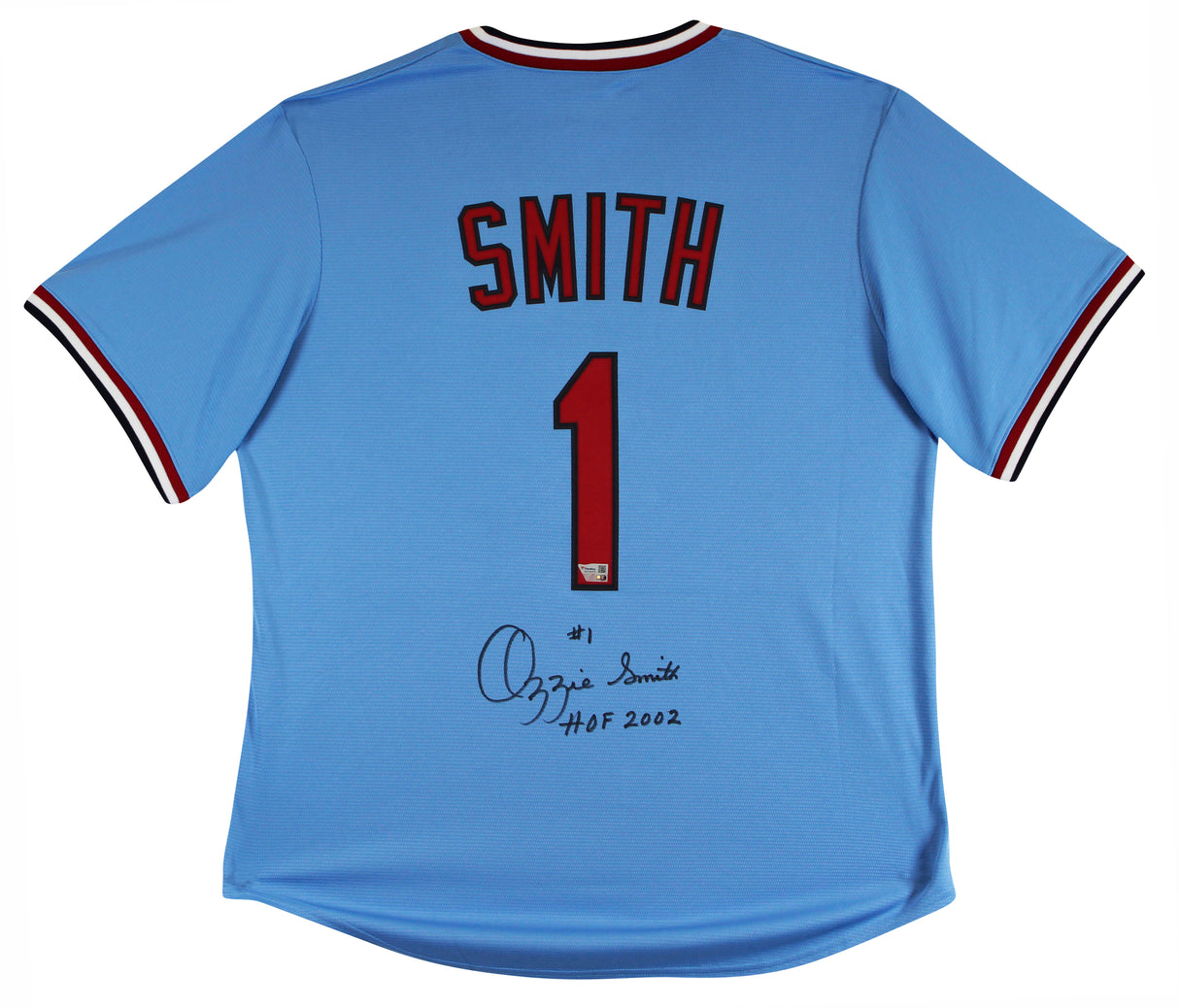 Cardinals Ozzie Smith Authentic Signed Light Blue Nike Jersey Fanatics