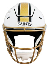 Saints Drew Brees Signed 2025 On-Field Alt Speed Flex Full Size Helmet BAS Wit