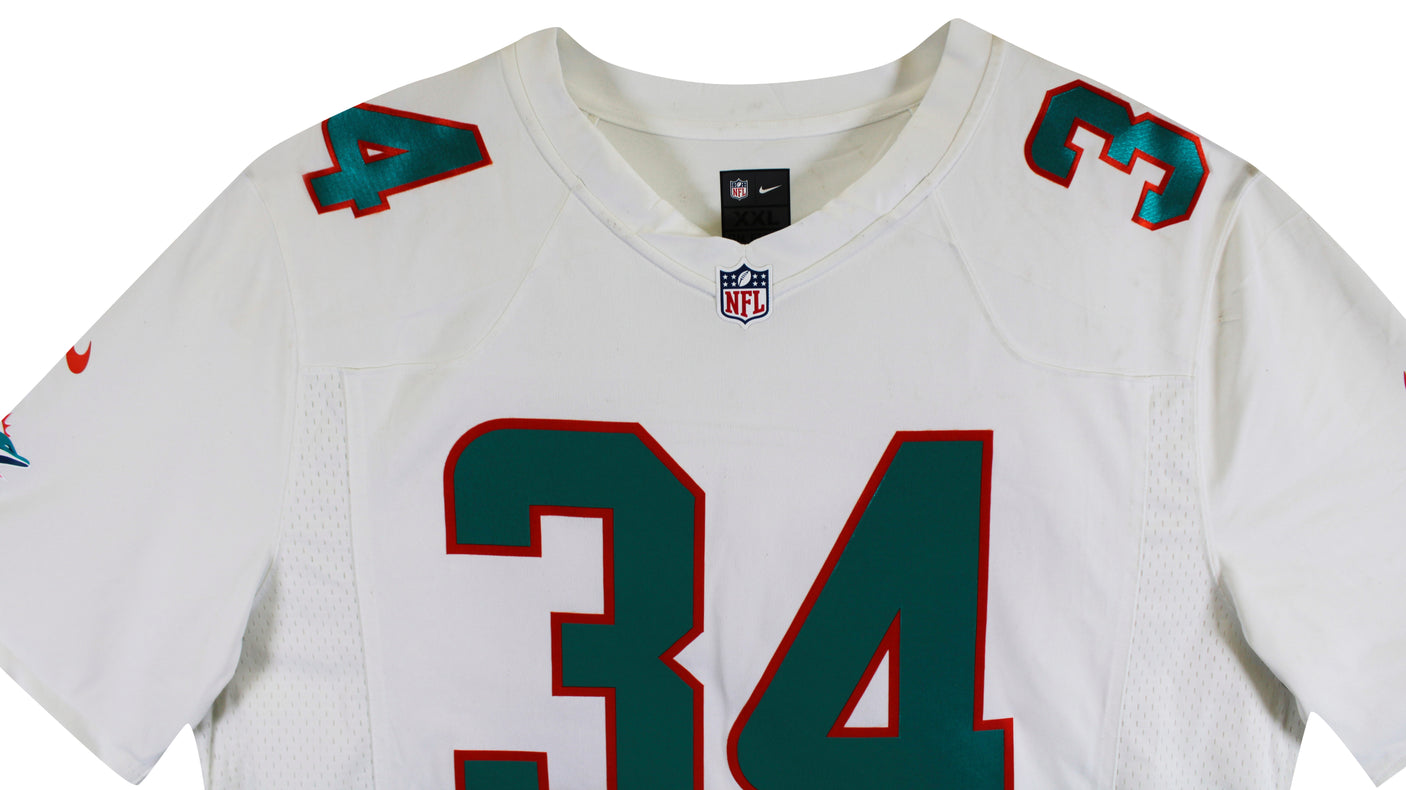 Dolphins Ricky Williams Authentic Signed White Nike Limited Jersey BAS Witnessed