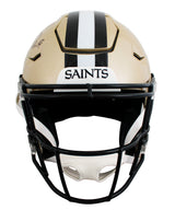 Saints Drew Brees Signed Riddell Speed Flex Full Size Helmet BAS Witnessed