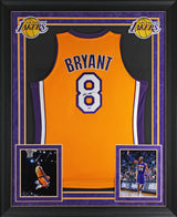 Lakers Kobe Bryant Signed Yellow M&N 2000-01 HWC Authentic Framed Jersey PSA/DNA
