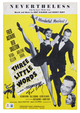 Fred Astaire Authentic Signed 9x12 Three Little Words Music Program BAS #BT57798