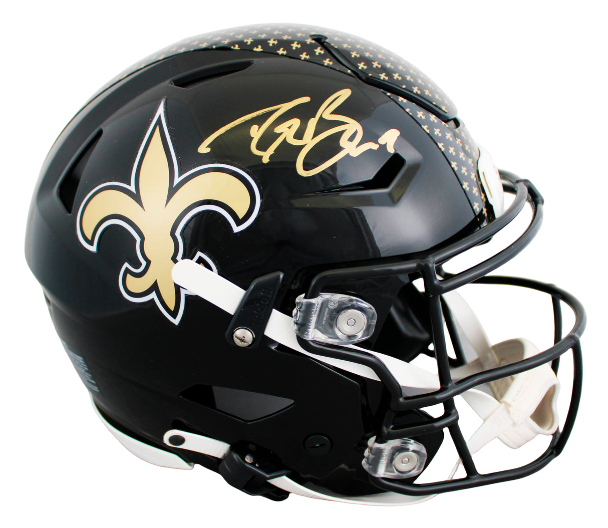Saints Drew Brees Signed 2022 On-Field Alt Speed Flex Full Size Helmet BAS Wit