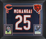 Kyle Monangai Authentic Signed Navy Blue Pro Style Framed Jersey JSA Witness 2