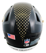 Saints Drew Brees Signed 2022 On-Field Alt Speed Flex Full Size Helmet BAS Wit