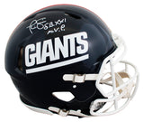 Giants Phil Simms "SB XXI MVP" Signed 1981-99 TB F/S Speed Proline Helmet BAS W
