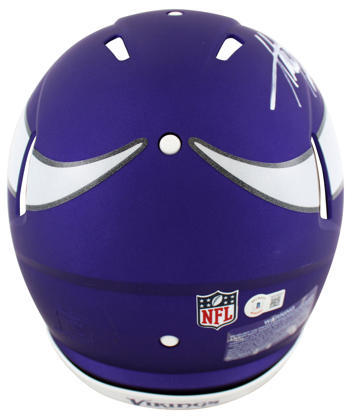 Vikings Adrian Peterson Signed Full Size Speed Proline Helmet W/ Case BAS Wit