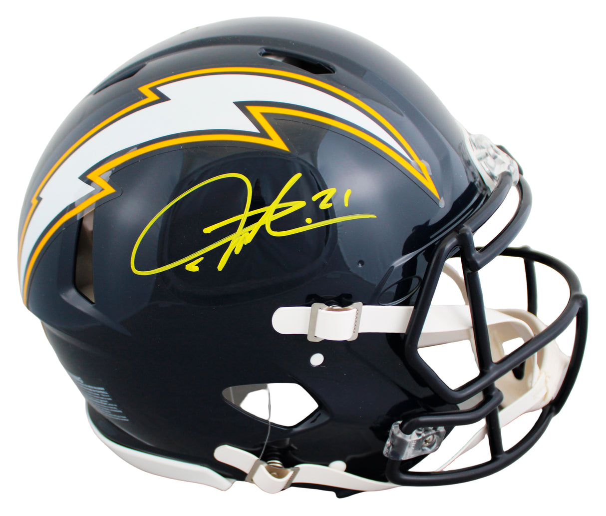 Chargers LaDainian Tomlinson Signed 1988-06 TB F/S Speed Proline Helmet BAS Wit