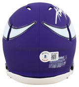 Vikings Adrian Peterson "All Day" Signed Speed Mini Helmet w/ Case BAS Witnessed
