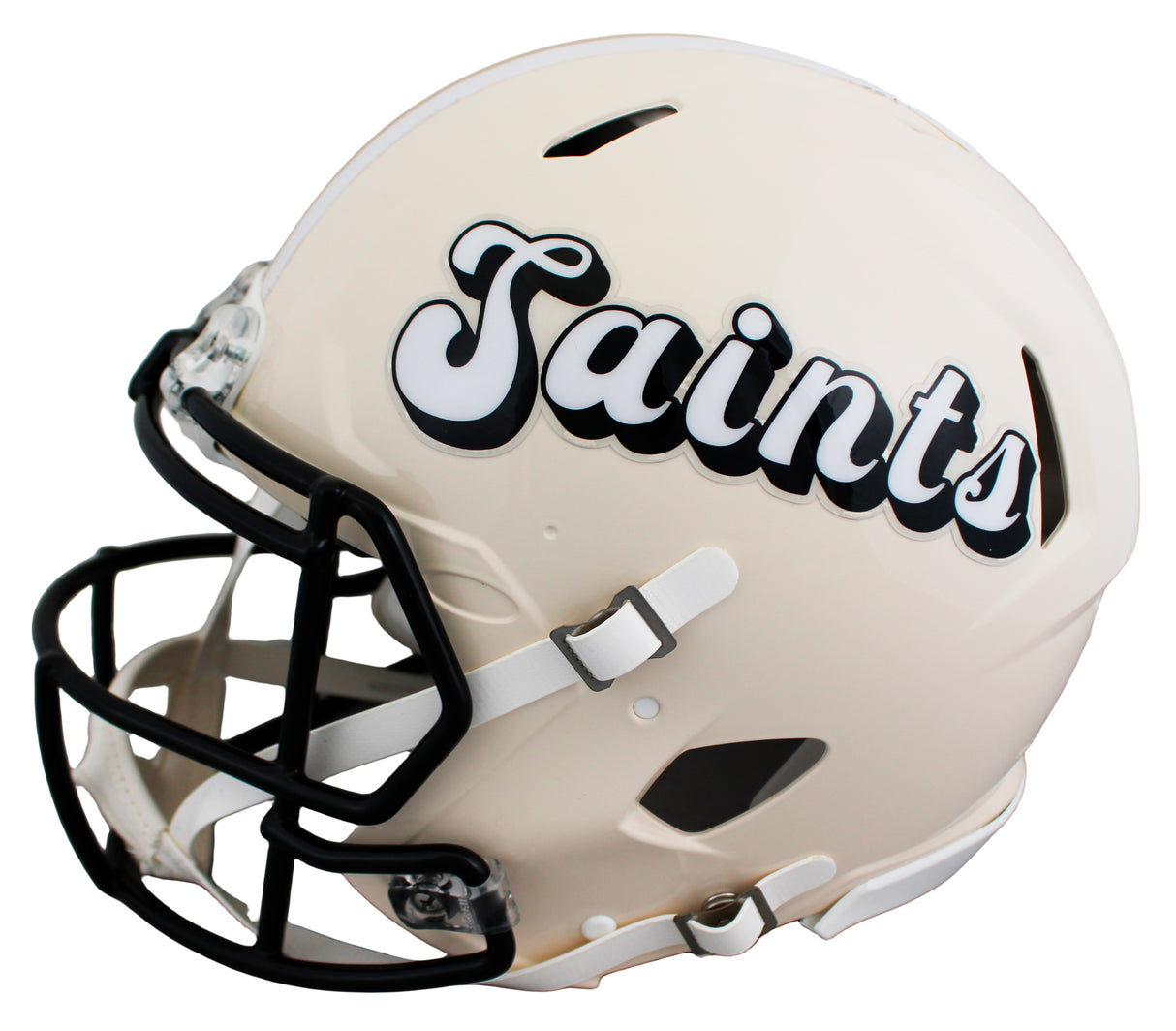 Saints Drew Brees Signed Retro Full Size Speed Proline Helmet BAS Witnessed
