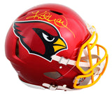 Cardinals Kurt Warner Signed Flash Full Size Speed Proline Helmet BAS Witnessed