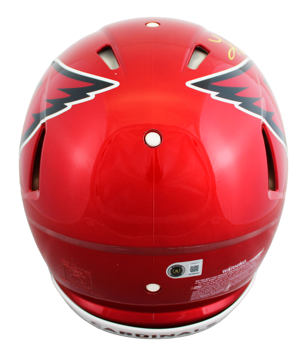Cardinals Kurt Warner Signed Flash Full Size Speed Proline Helmet BAS Witnessed
