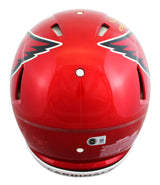 Cardinals Kurt Warner Signed Flash Full Size Speed Proline Helmet BAS Witnessed