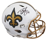 Saints Drew Brees Signed 2025 On-Field Alt F/S Speed Proline Helmet W/ Case BAS