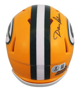 Packers Dave Robinson "HOF 2013" Signed Speed Mini Helmet W/ Case BAS Witnessed