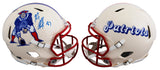 Patriots Rob Gronkowski Signed Retro Full Size Speed Proline Helmet BAS Witness