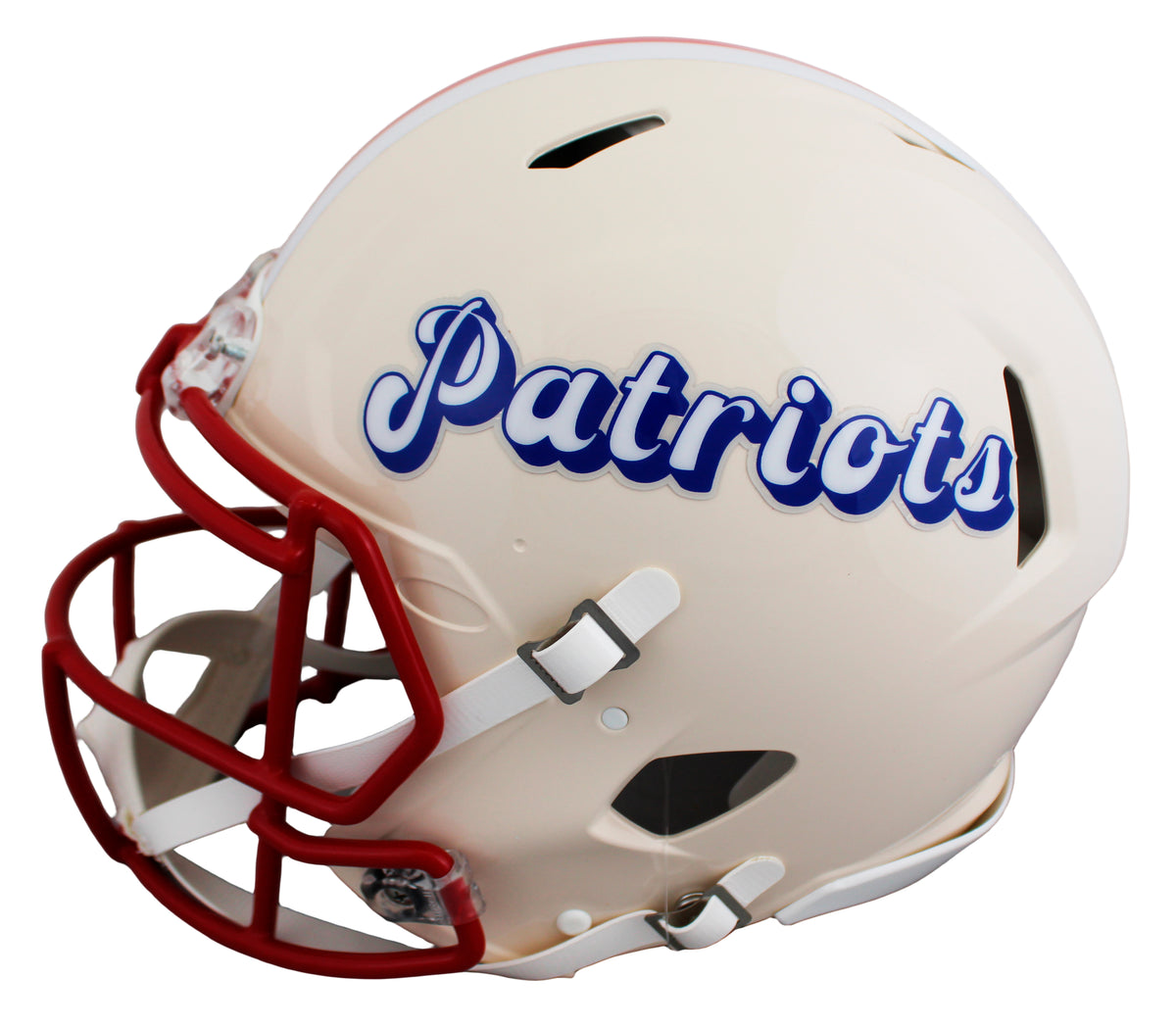 Patriots Rob Gronkowski Signed Retro F/S Speed Proline Helmet W/ Case BAS Wit