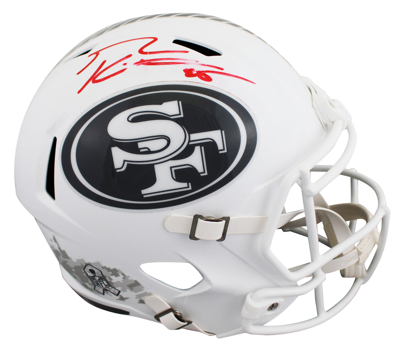 49ers George Kittle Signed STS III Full Size Speed Rep Helmet BAS Wit #3W324906