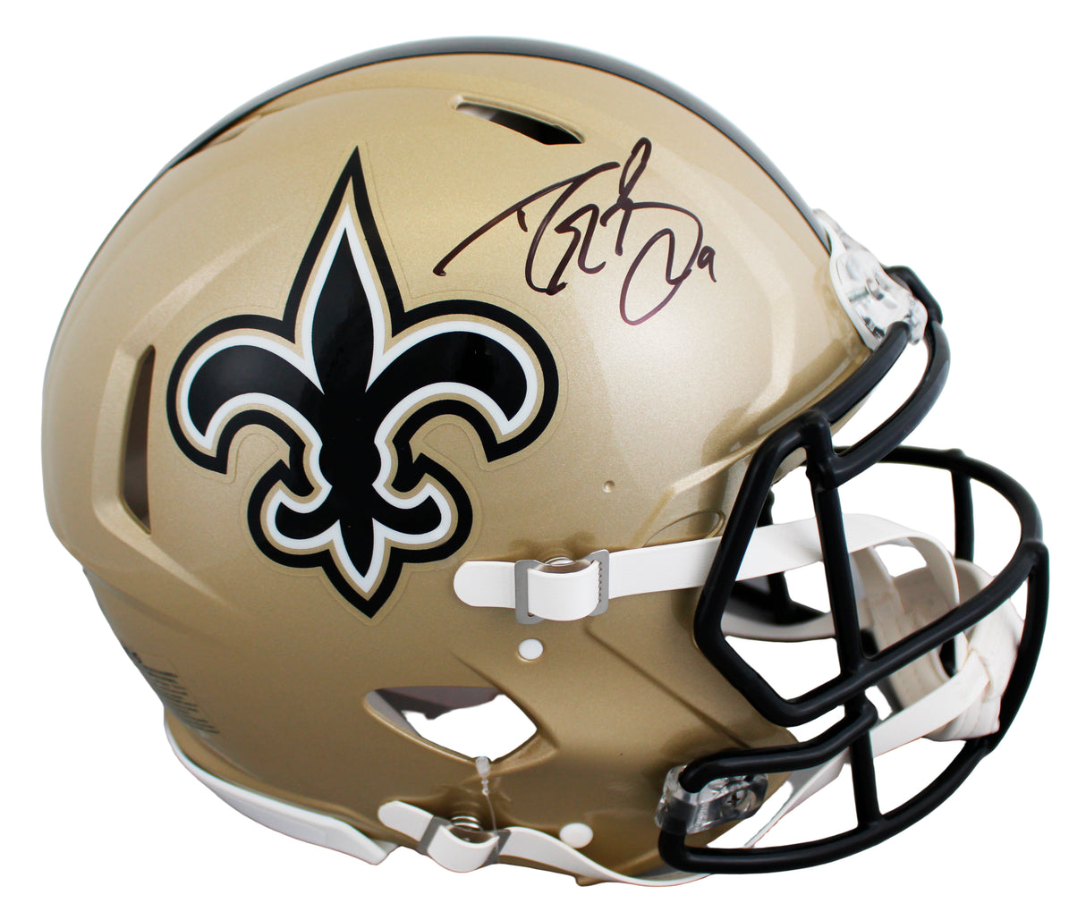 Saints Drew Brees Authentic Signed Full Size Speed Proline Helmet BAS Witnessed
