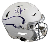Vikings Justin Jefferson Signed 2024 On Field Alt Speed Flex F/S Helmet BAS Wit