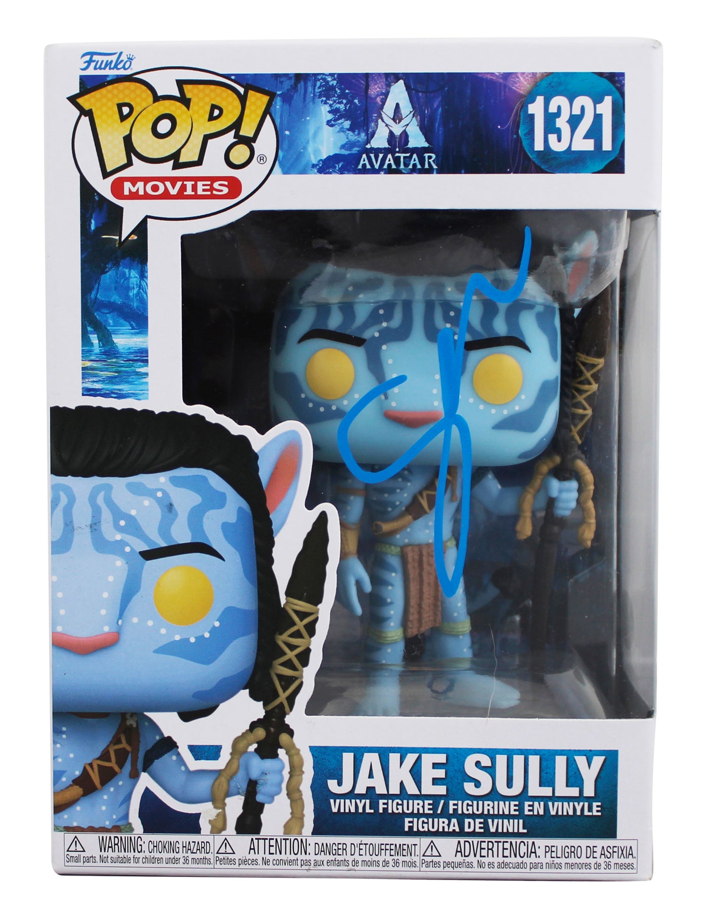 Sam Worthington Avatar Signed Jake Sully #1321 Funko Pop Figure JSA #AQ95168