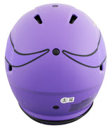 Vikings Justin Jefferson Signed Rave F/S Speed Proline Helmet W/ Case BAS Wit