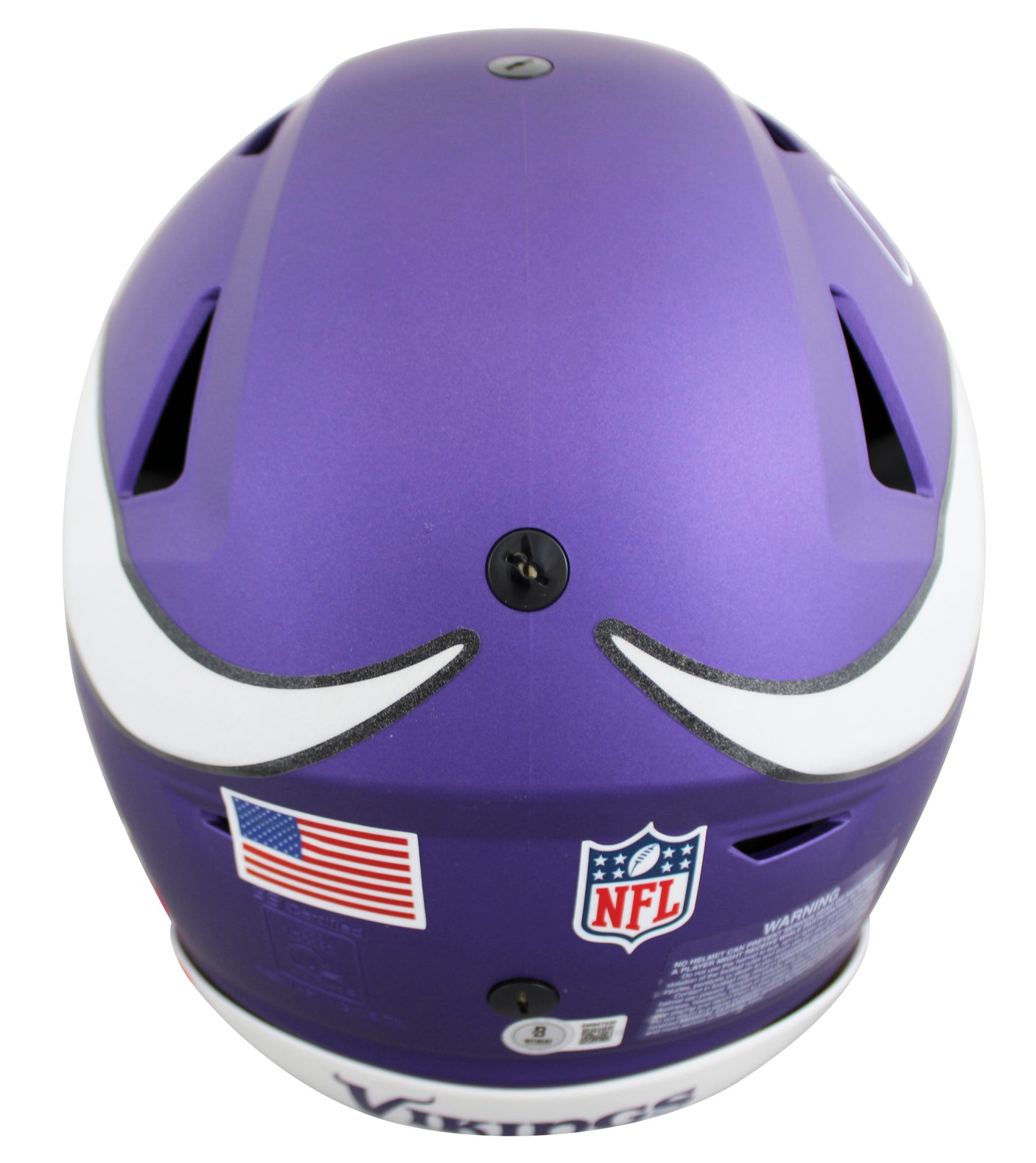 Vikings Justin Jefferson Authentic Signed Speed Flex Full Size Helmet BAS Wit