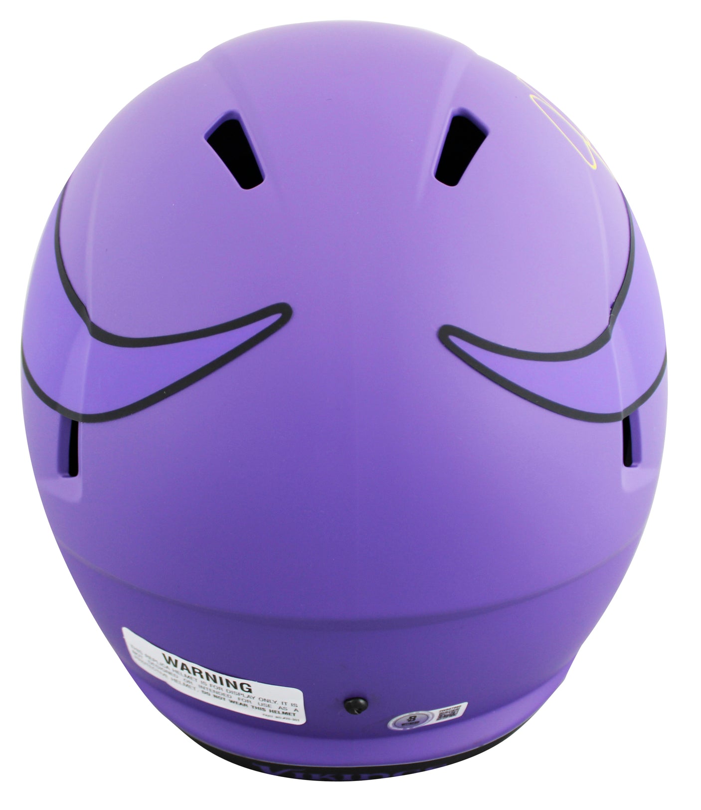 Vikings Justin Jefferson Signed Rave Full Size Speed Rep Helmet W/ Case BAS Wit