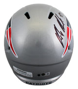 Patriots Rob Gronkowski Signed Full Size Speed Rep Helmet BAS Witnessed