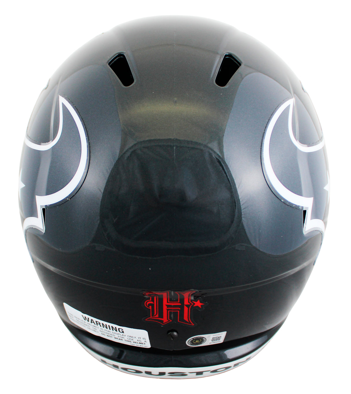 Texans Andre Johnson Signed Full Size Speed Rep Helmet W/ Case BAS Witnessed