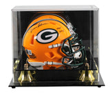 Packers Dave Robinson "HOF 2013" Signed Speed Mini Helmet W/ Case BAS Witnessed