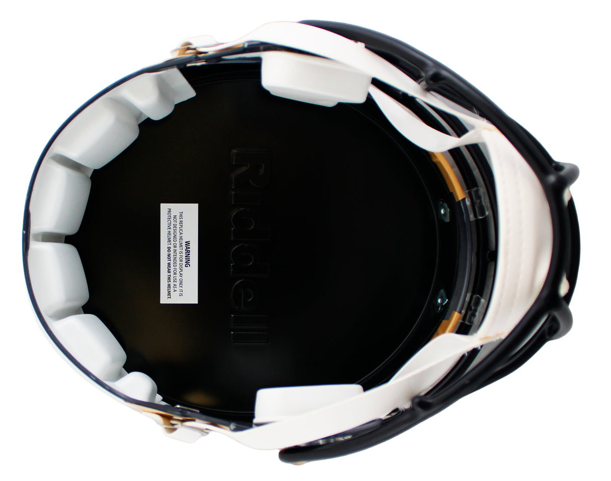 Rams Isaac Bruce & Torry Holt Signed 00-16 TB F/S Speed Rep Helmet W/ Case BAS W