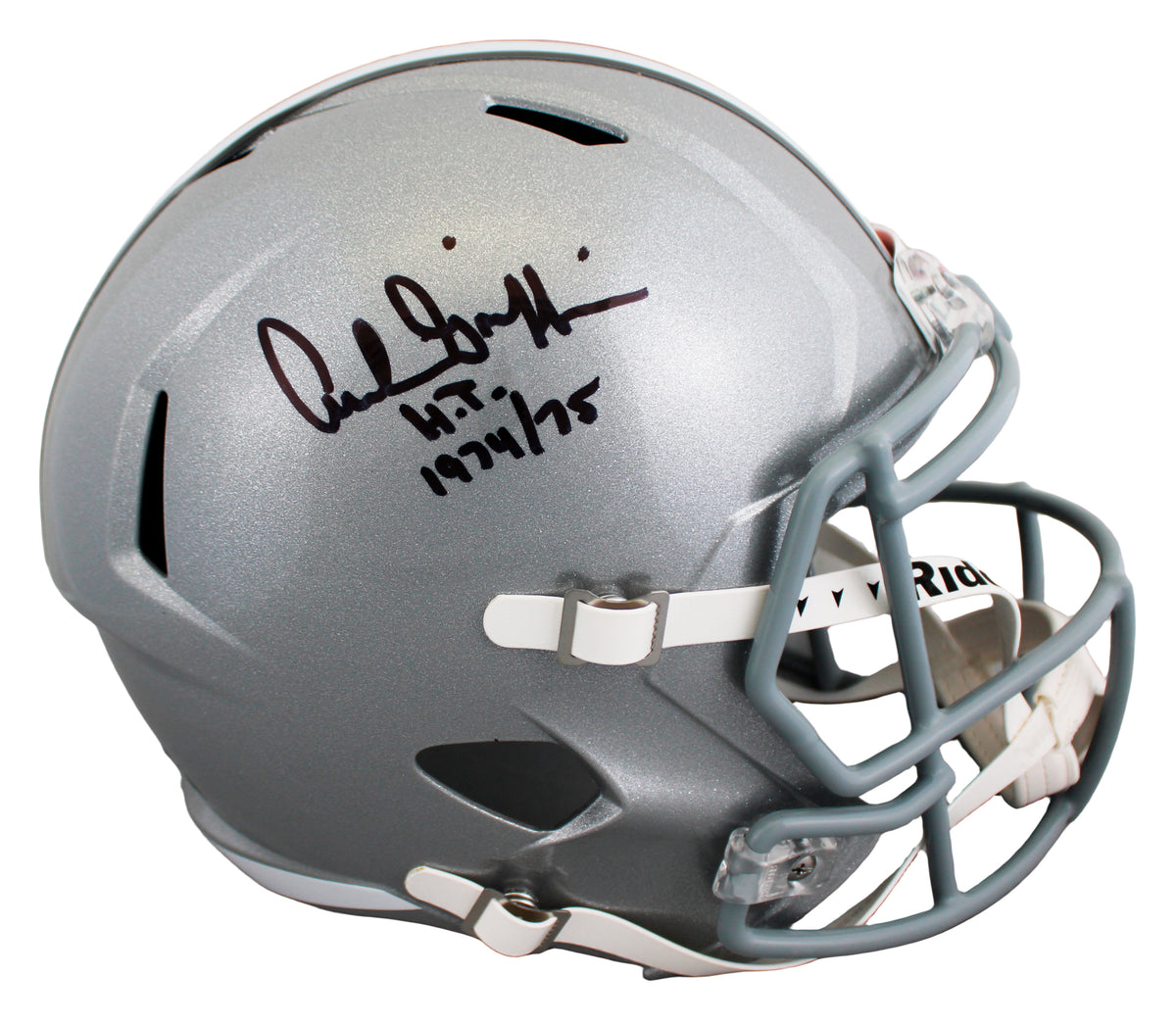 Ohio State Archie Griffin "HT 74/75" Signed Full Size Speed Rep Helmet BAS Wit