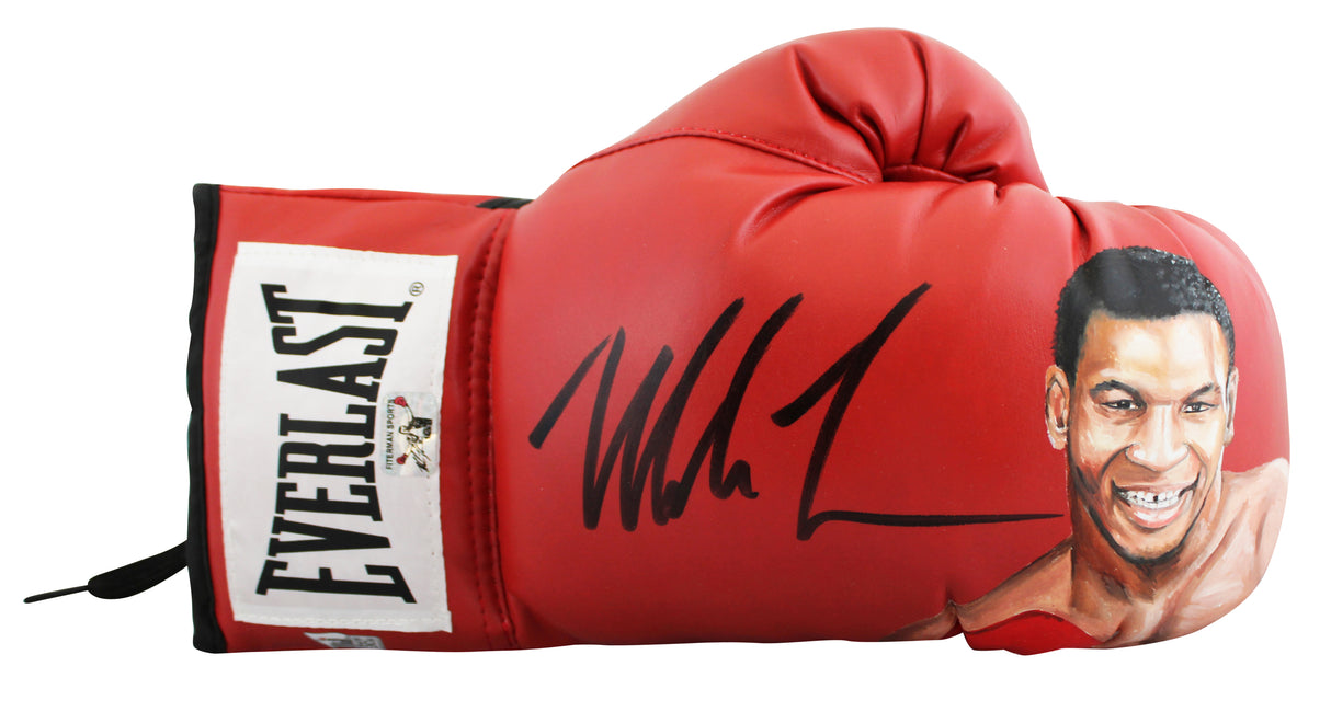 Mike Tyson Signed Hand Painted LE 1/1 By MacEwen Everlast Boxing Glove Fanatics
