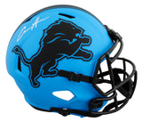 Lions Aidan Hutchinson Signed Rave Full Size Speed Rep Helmet BAS Witnessed