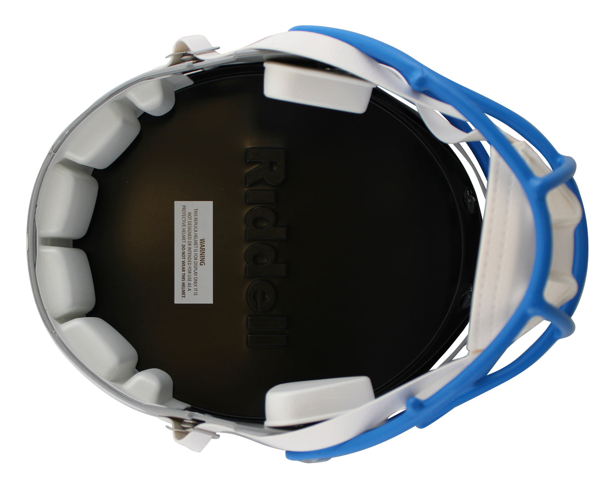 Lions Jameson Williams Signed 2024 Full Size Speed Rep Helmet BAS Witnessed